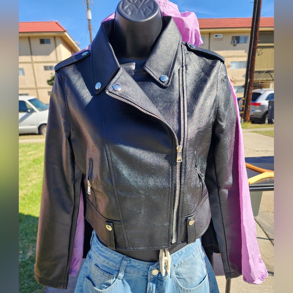 Black pleather jacket